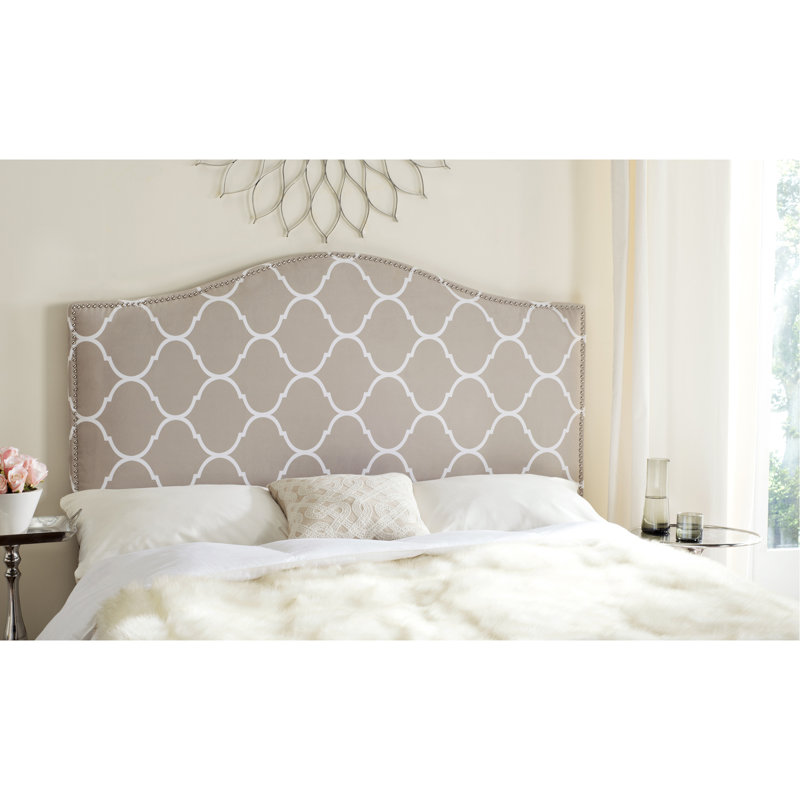 Upholstered Headboard, Full, Pearl Gray