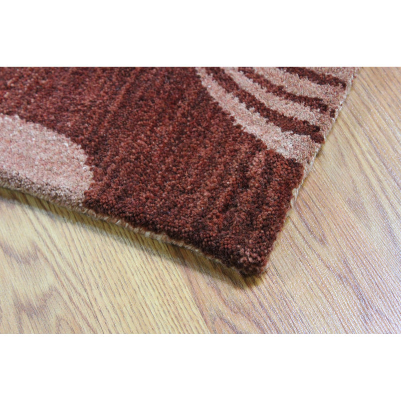 Tapis rouille en laine touffeté à la main Ilford, Rectangle 8 pi x 11 pi