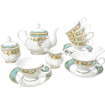 Bone china tea set