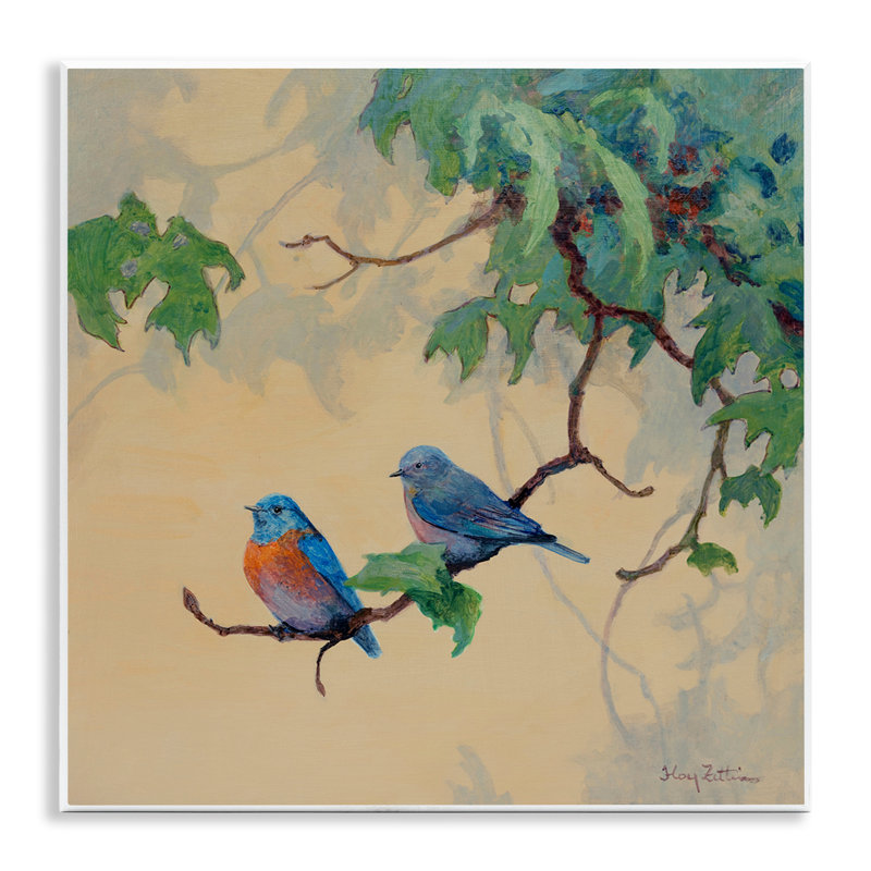 Oiseaux ensemble, art mural, par Floy Zittin