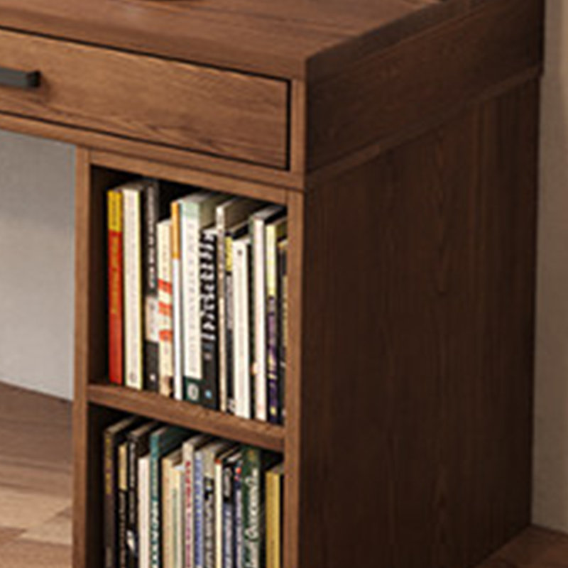 Armoire de bureau ouverte avec plusieurs tiroirs, H 29,53 po x l 62,99 po x P 23,62 po