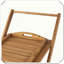 Élégant chariot de rangement mobile polyvalent, pratique et compact chic