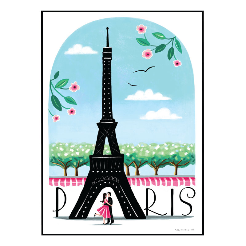 Paris par Elizabeth Tyndall, H 18 po x l 12 po