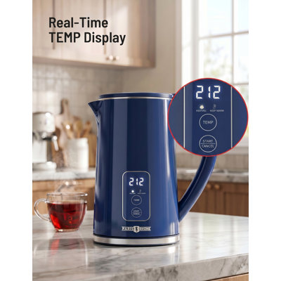 Electric Kettle Stainless Steel, 1.7 Liter Cordless Hot Water Boiler Electric Tea Kettle Bpa-free, Electric Kettle For Boiling Water Auto Shut Off & Boil-dry Protection