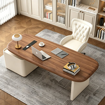Table d'écriture avec tiroirs de rangement Mid-Century