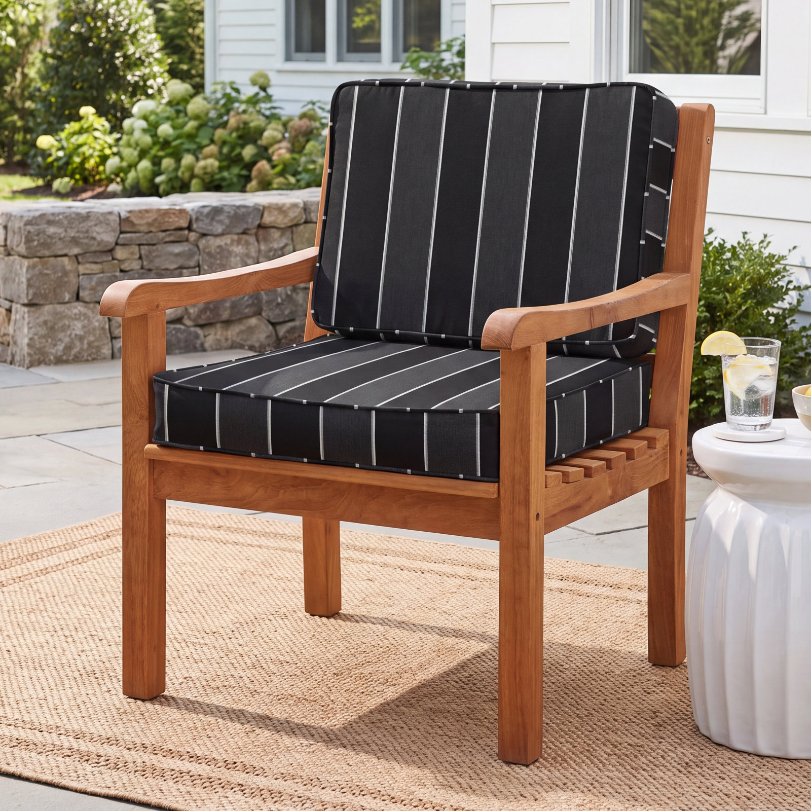 Peyton Striped Outdoor Lounge Chair