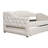 Upholstered XL Daybed with LED Belt and 2 Drawers-1017324530