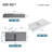 40 in. Wall-Mount or Countertop Bathroom Hidden Drain with Large Square Bowl-67801652