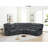 4-Piece Upholstered Manual Reclining Living Room Set-109867508