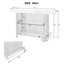 Table basse 63 pouces avec tablettes de rangement pour vin et repose-pieds pour petits espaces-1490731710