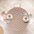Ebern Designs Retro Fitted Round Tablecloth Pale Rust Cream and Eggshell-699199103