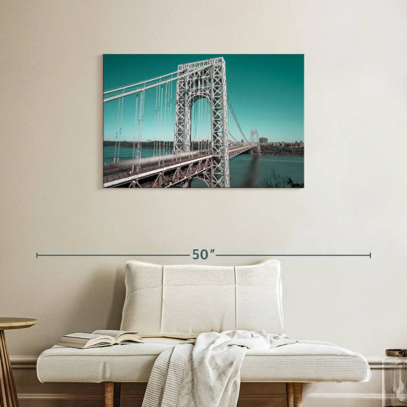 Lilie George Washington Bridge Retro, 24" H x 36" W