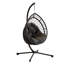 Chaise suspendue pliable en forme d'œuf avec support et coussins-88632601-88632604