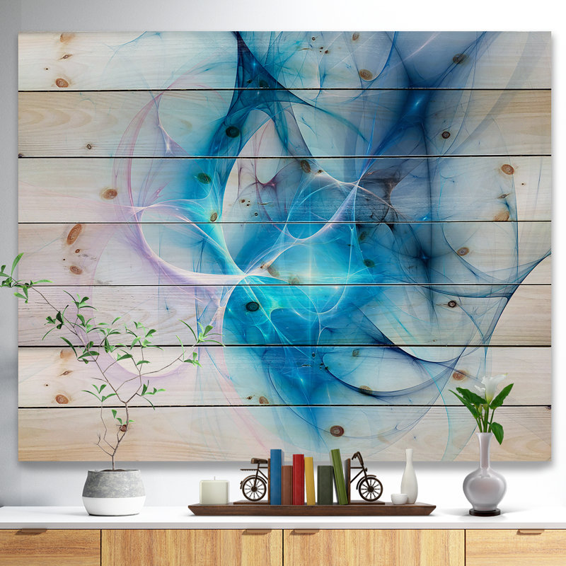 Corwin, «Blue Nebula Star», impression sur toile, H 15 po x l 20 po x P 1 po, Bois
