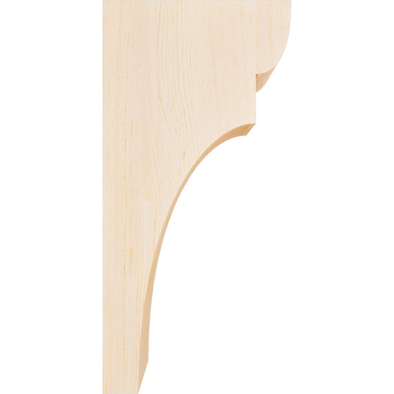 Yorktown Corbel, H 24 po x l 5,5 po x P 12 po, Sapin de Douglas, Lisse