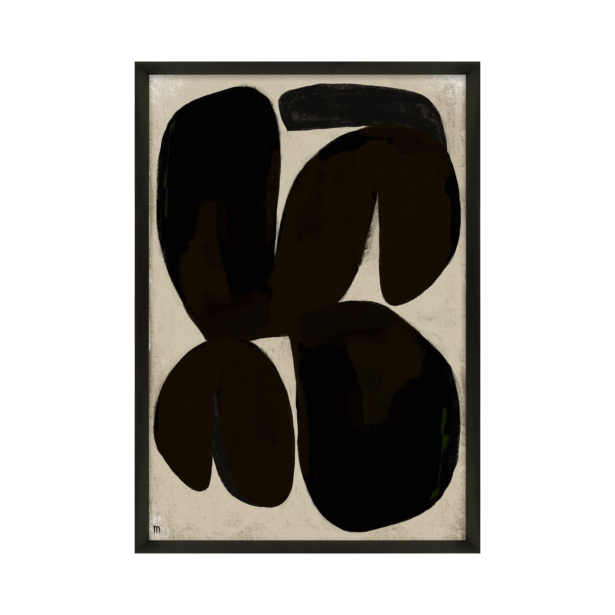 Untitled by Studiom, 25" H x 17.5" W x 1.25" D, Black