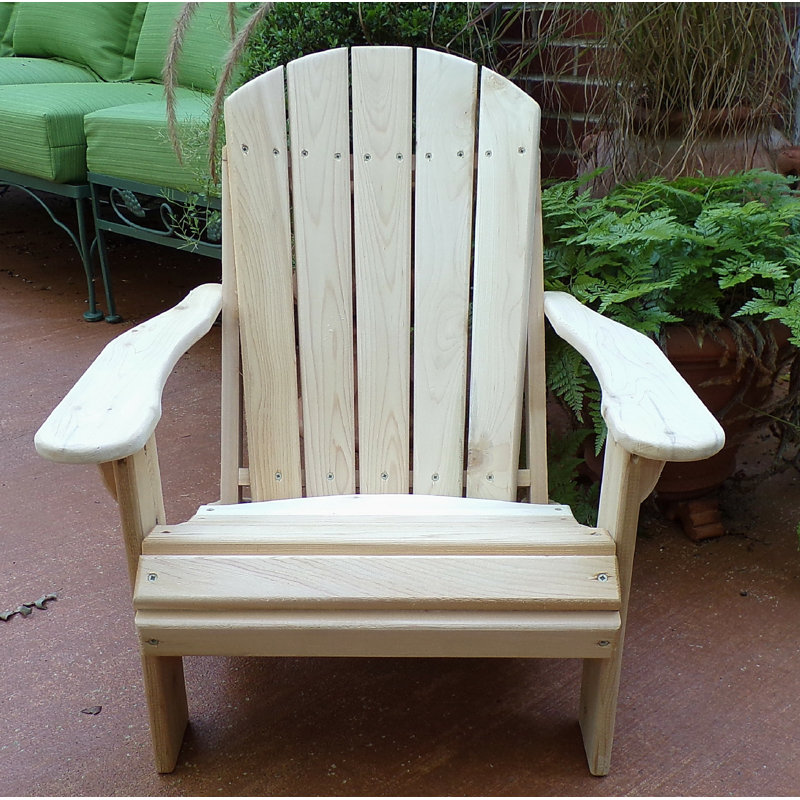 Cuellar Cedar Foldable Outdoor Adirondack Chair
