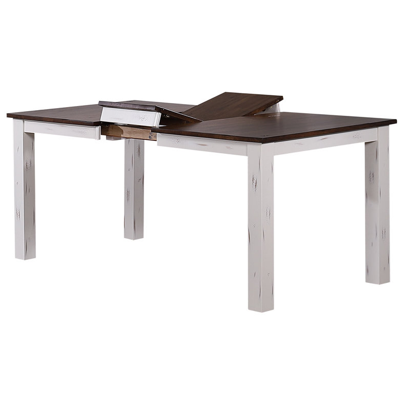 Chezney Butterfly Leaf Rectangle Solid Wood Dining Set