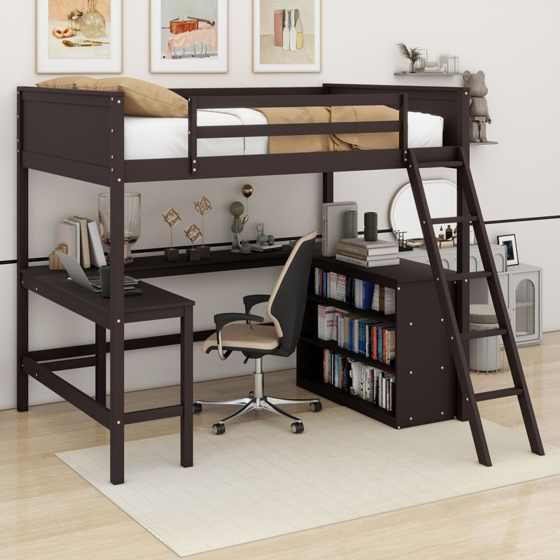 Lit double mezzanine Jimmiah, Espresso