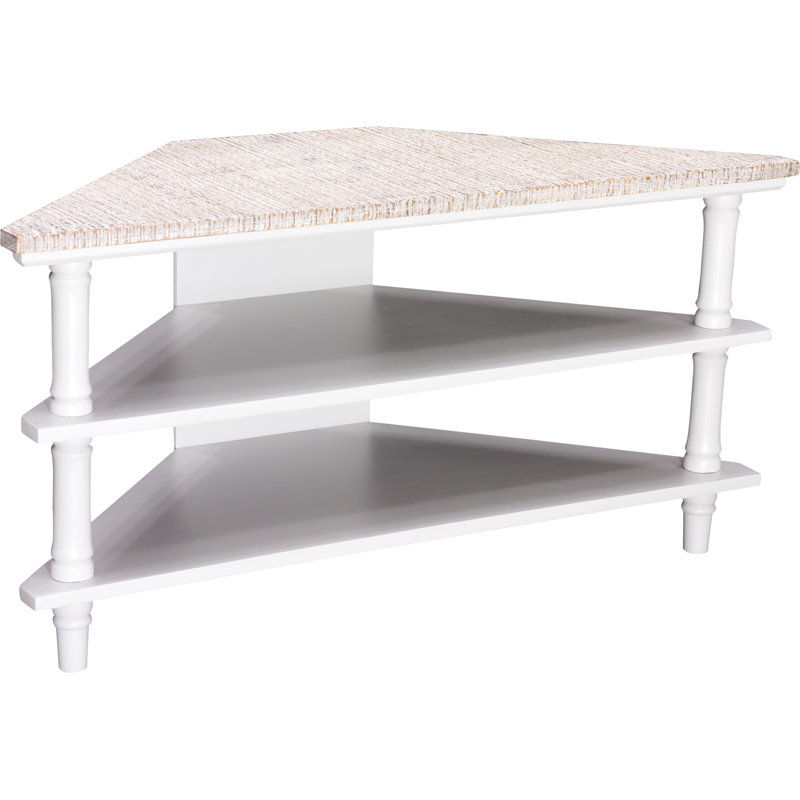 Roseline Unfinished TV Stand for TVs up to 49", White