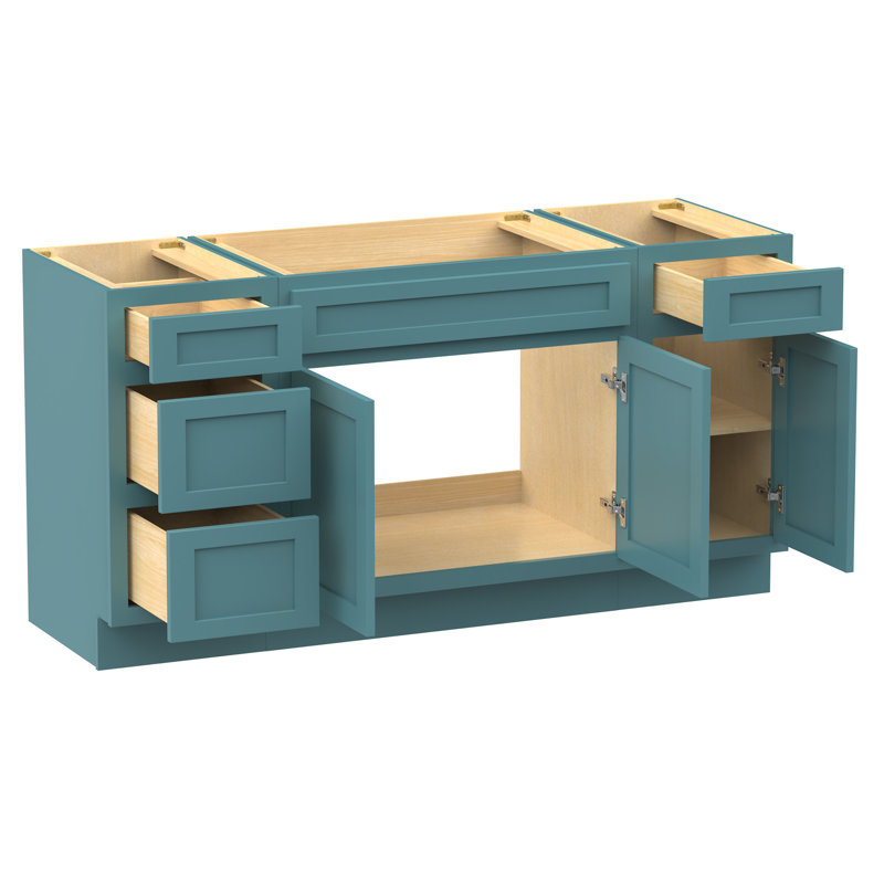 66'' Single Bathroom Vanity Base Only, Teal