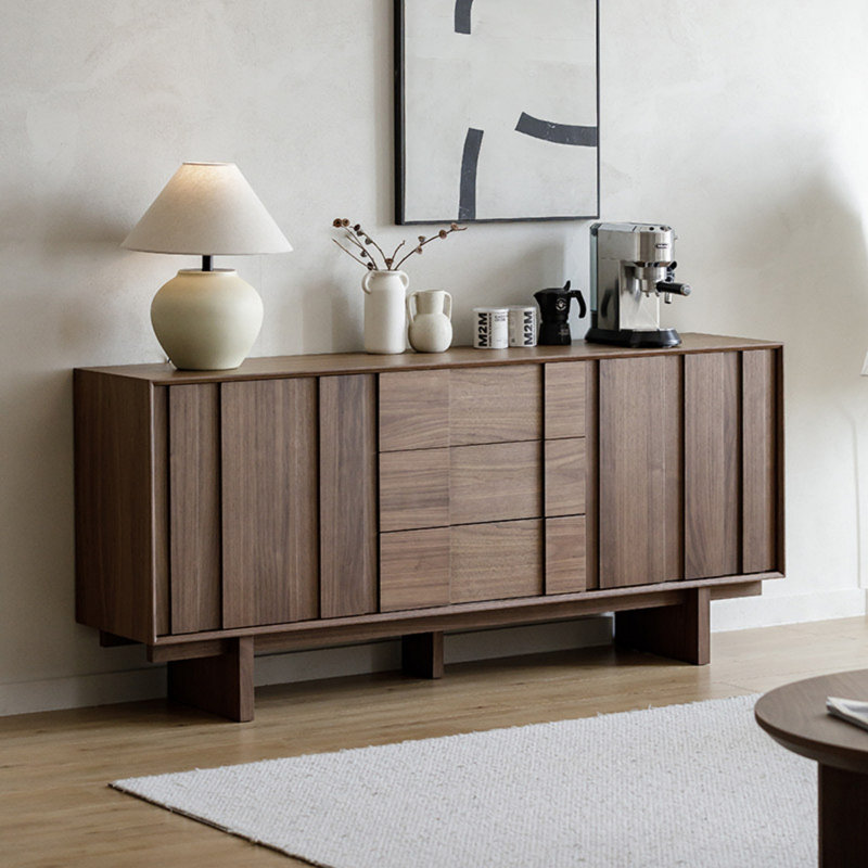 Buffet maison de style rétro, H 31,5 po x l 47,24 po x P 15,75 po