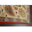 Tapis rouge noué à la main de conception unique 6 pi 6 po x 10 pi