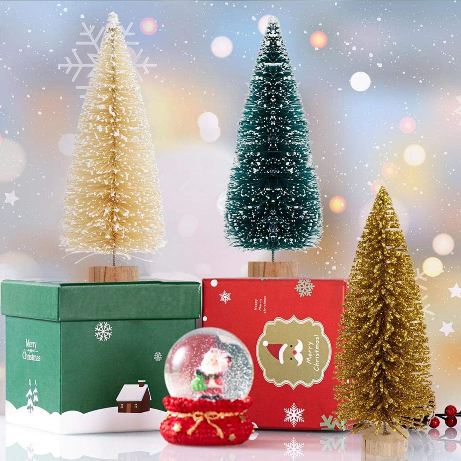 Heeter 24-Piece Mini Bottlebrush Tree Set