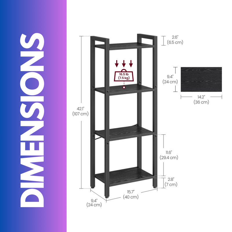 107cm H x 40cm W Standard Bookcase