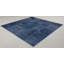 Hand Knotted Abstract Area Rug in Blue