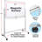 Freestanding Melamine Reversible Magnetic Medium 4' x 6' Whiteboard, Magnetic Whiteboard with Adjustable Height, Sturdy Steel Frame, Marker Tray, 360֯ Rotating Mechanism