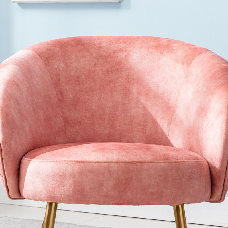 Fauteuil d'appoint 1 pièce Gorgeous Living, Rose