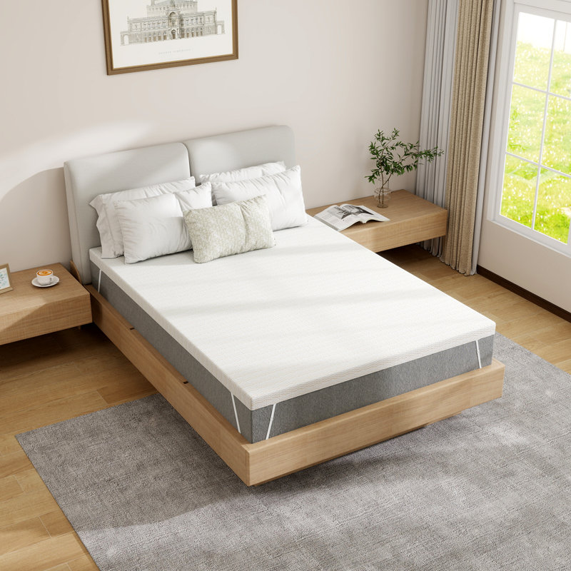 3" Firm Single-Layer Foam Thin Mattress With Adjustable Anti-Slip Straps, Zip-Off Washable Cover, Certipur-US Certified, Full