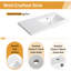 Meuble-lavabo autoportant 36 po avec lavabo en résine et tablette réglable 36 po, 3 portes à fermeture en douceur-133402579
