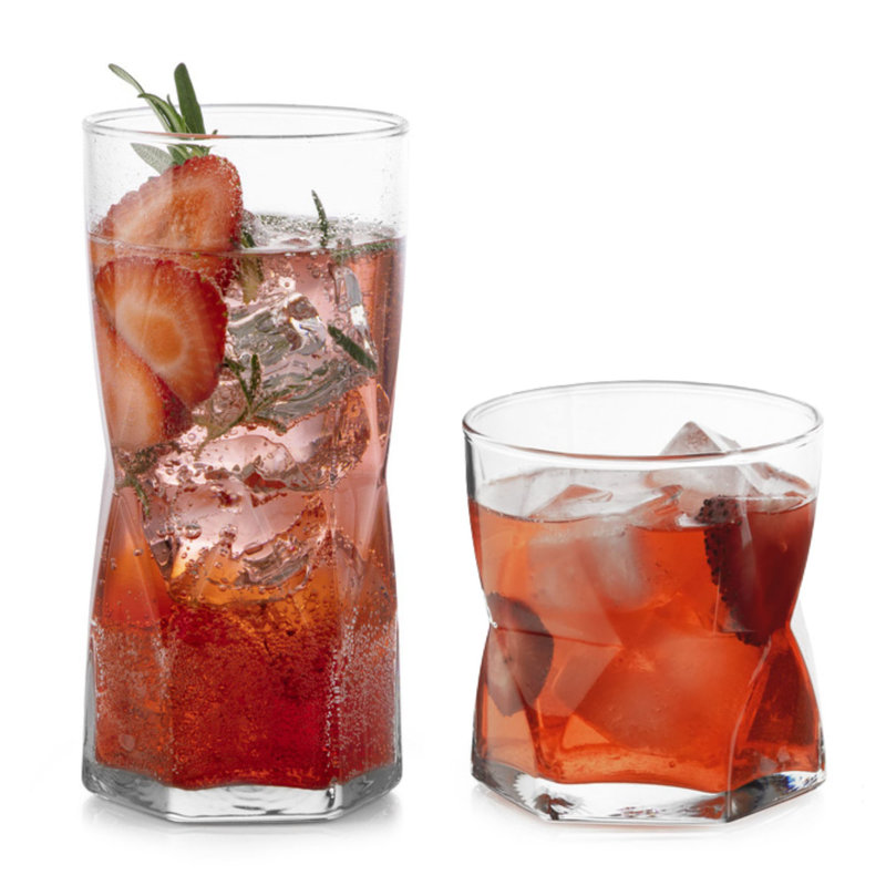 Ensemble de verres et de verres à pied 16 pièces Libbey Rhombus
