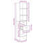 Book Cabinet Chipboard Standing Shelf Rack-1497965864