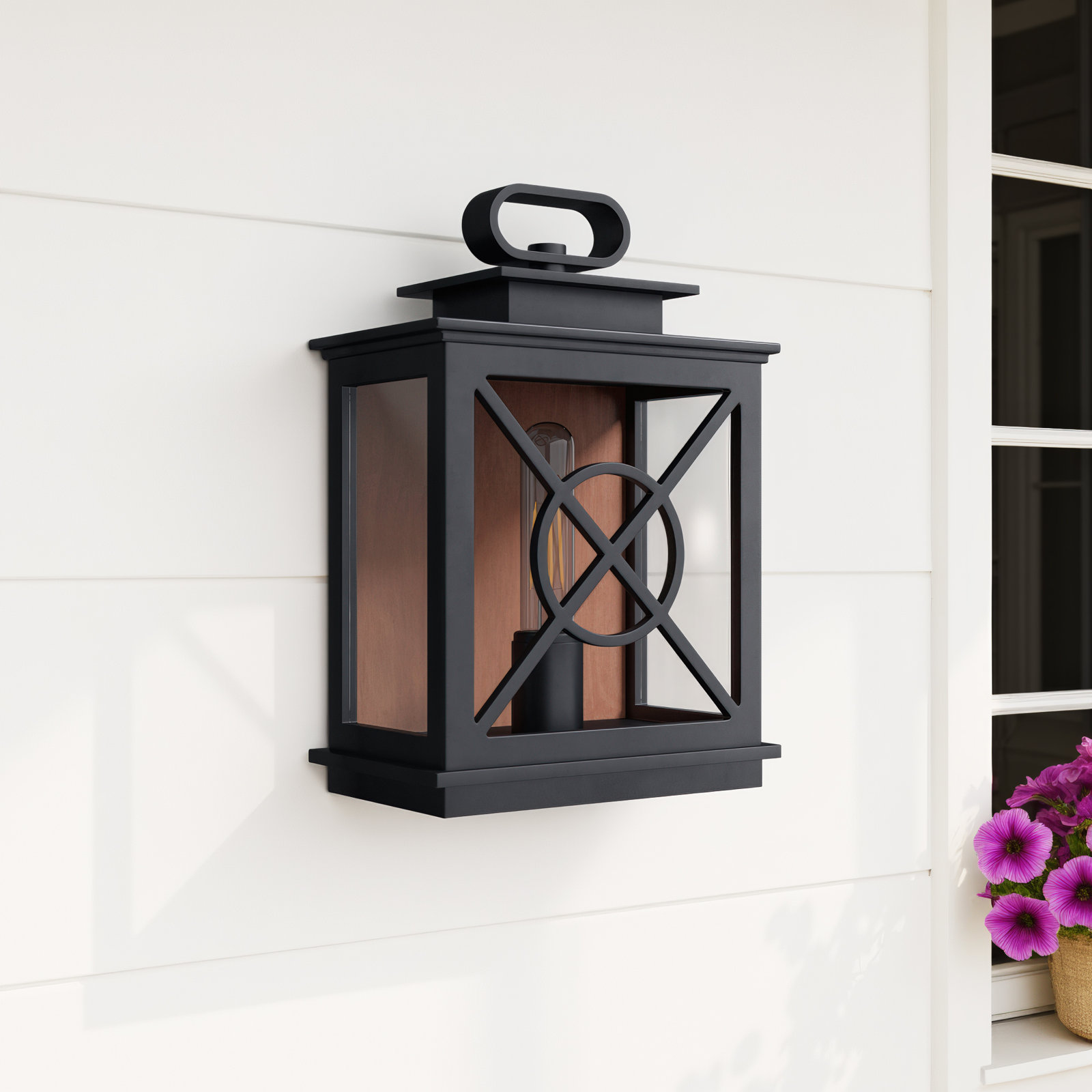 Single Light Rectangle Outdoor Wall Light