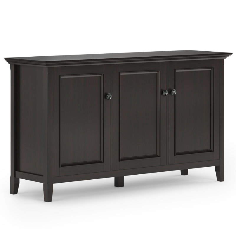 Amherst - Armoire de rangement large à 3 portes - Hickory brun
