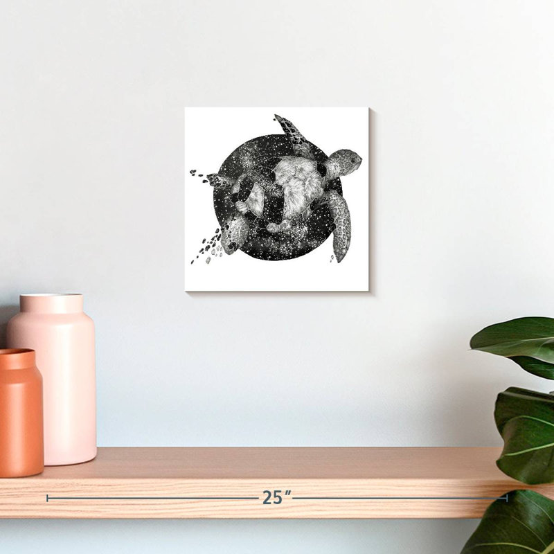 Brampt Cosmic Sea Turtle, 10" H x 10" W