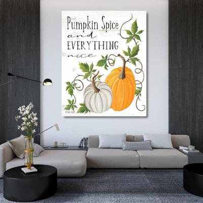Ophelia & Co. Jacobs, Cindy Gallery Wrapped Canvas Art Titled: Pumpkin Spice and Everything Nice