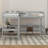 Jingwen Twin L-Shaped Conjoined Loft Beds with Desks & Ladder-1266763681