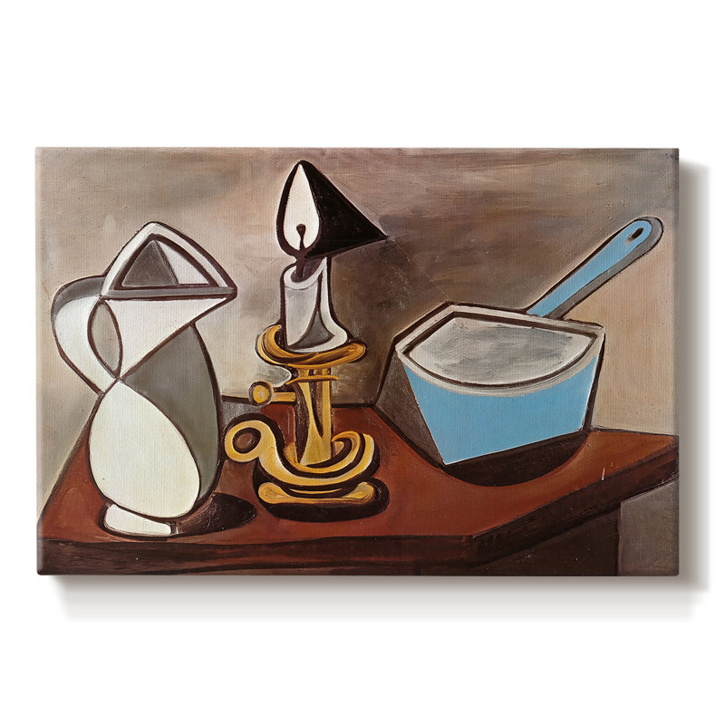La casserole émaillée (La Casserole émaillée) -Pablo Picasso-Toile tendue avec châssis -1945, 8 x 12