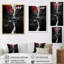 «Grey and Red Waterfall Of Eternity II», art mural sur toile-857940575-857940564