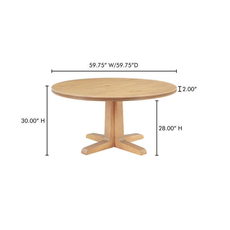 Charles Dining Table, Natural