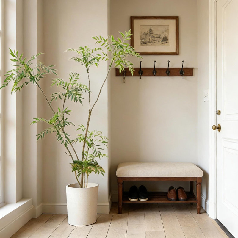 Arbre artificiel Mahonia Fortunei 6 pi en pot pour bureau personnel
