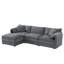 Canapé modulaire luxueux en chenille avec plusieurs conforts pour le salon-813605221