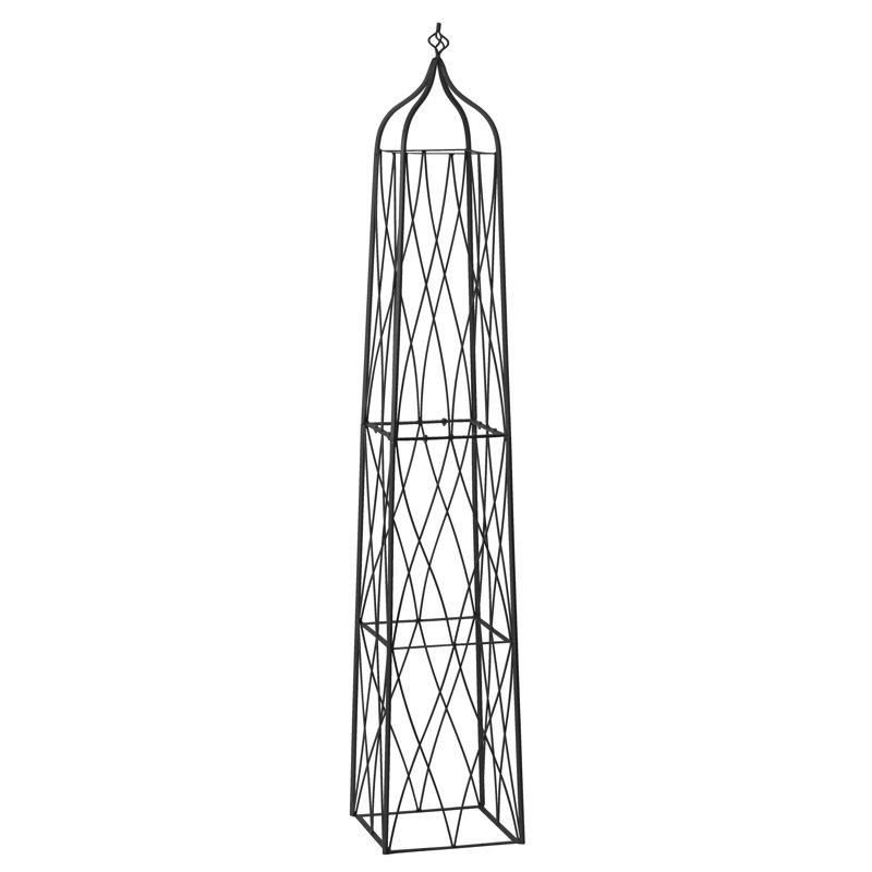Metal Vertical Garden, Gray, 78"H x 13.8"W x 13.8"D