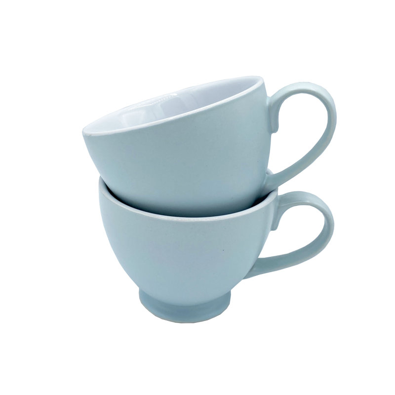 Percival Stoneware Teacup, Blue