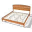 Structure de lit Ulmer Mid-Century Modern-124984928