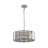 4-chrome round dimmable crystal chandelier